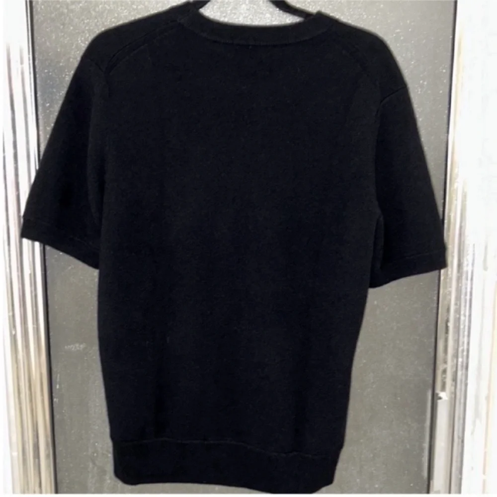 Authentic BURBERRY Cashmere Black Crewneck Ribbed